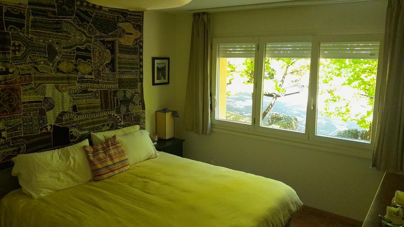 Bedroom with private view of trees