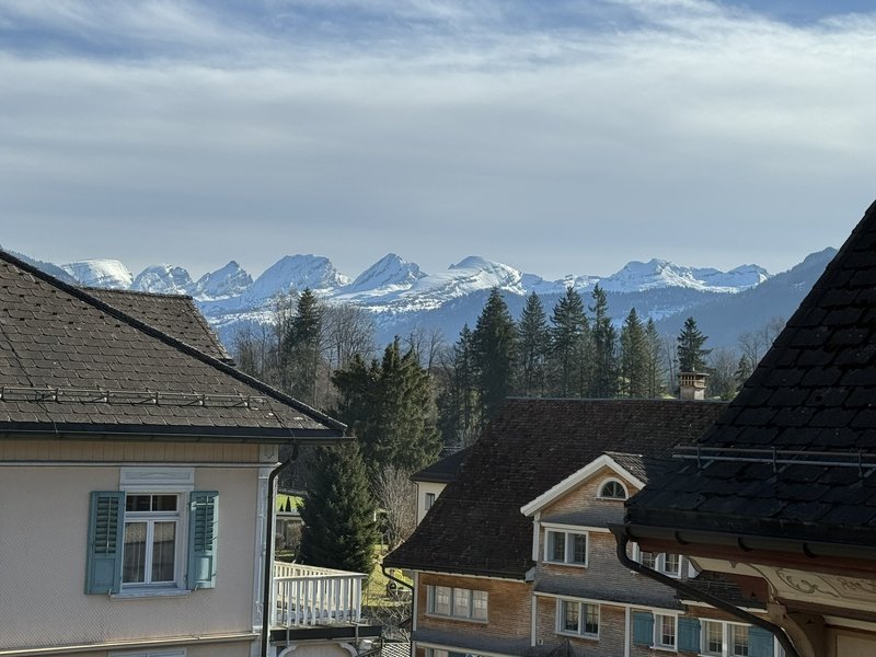 Blick vom Wohnzimmer