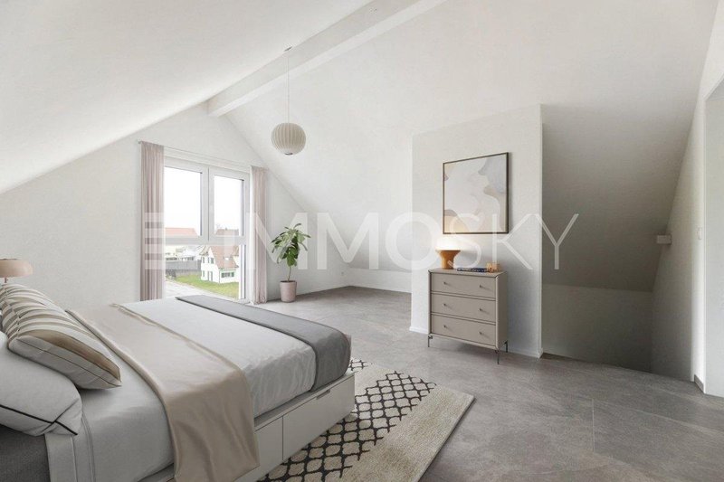 Schlafzimmer mit eigenem Badezimmer