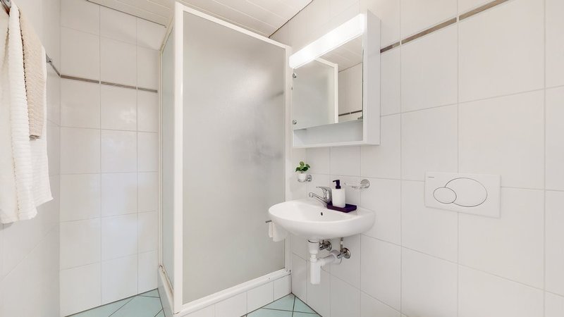 salle de bain avec douche