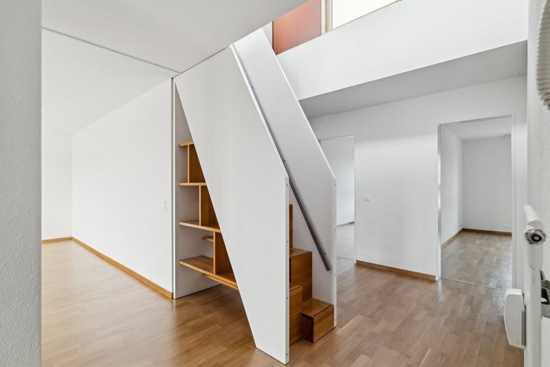 Treppenaufgang zur Dachterrasse