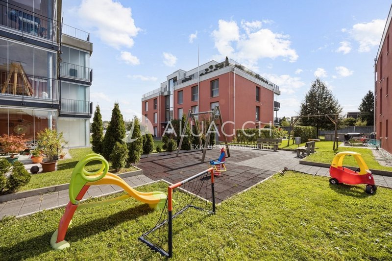 Ein attraktives Quartier mit grosszügigen Flächen für Kinder zum Spielen oder für gesellige Treffen im Freien