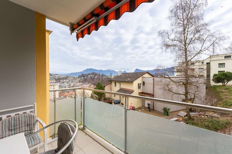 Weitsicht über die Berge