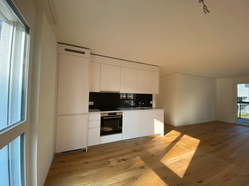 Küche und Wohnzimmer