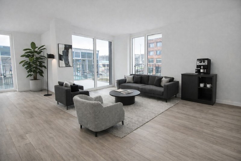 Projection surface meublée