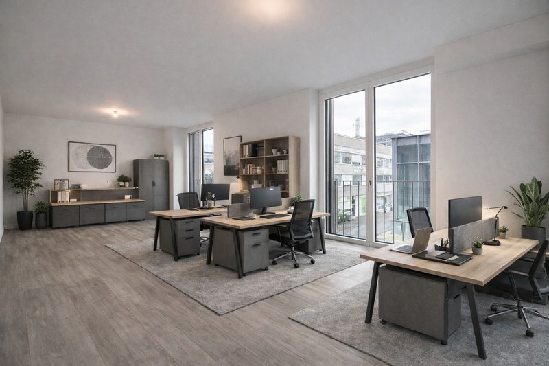 Projection surface meublée