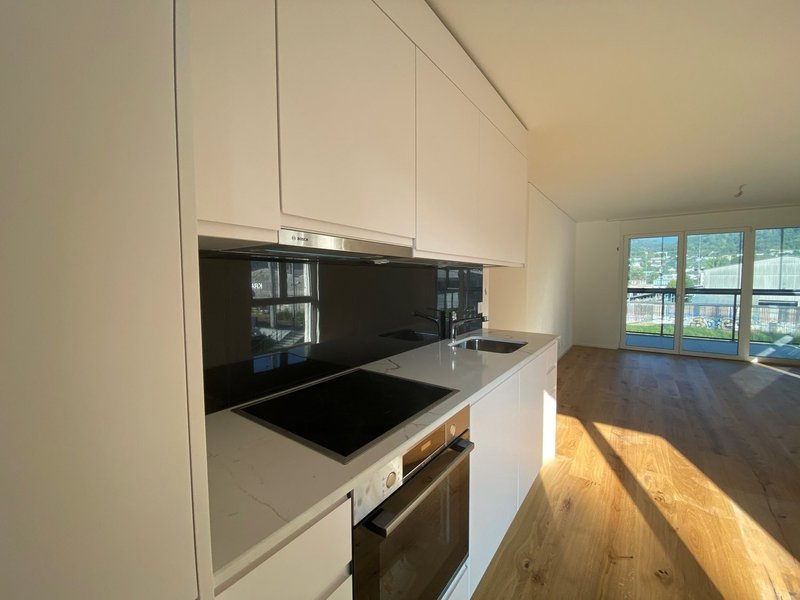 Küche und Wohnzimmer