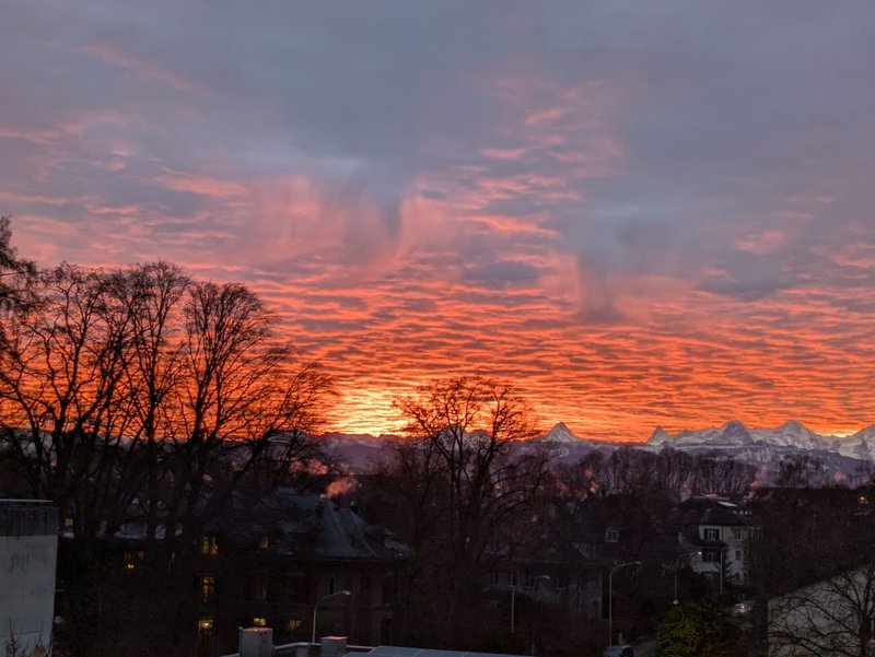 Aussicht aus dem Schlafzimmer