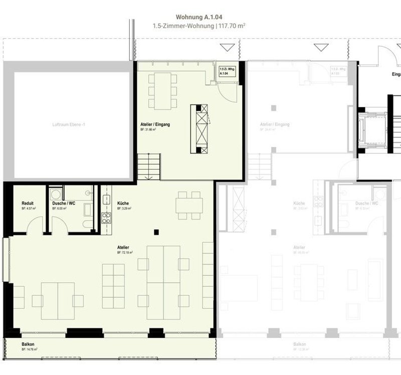Grundriss A.1.04 (Visualisierung Kosmetik)